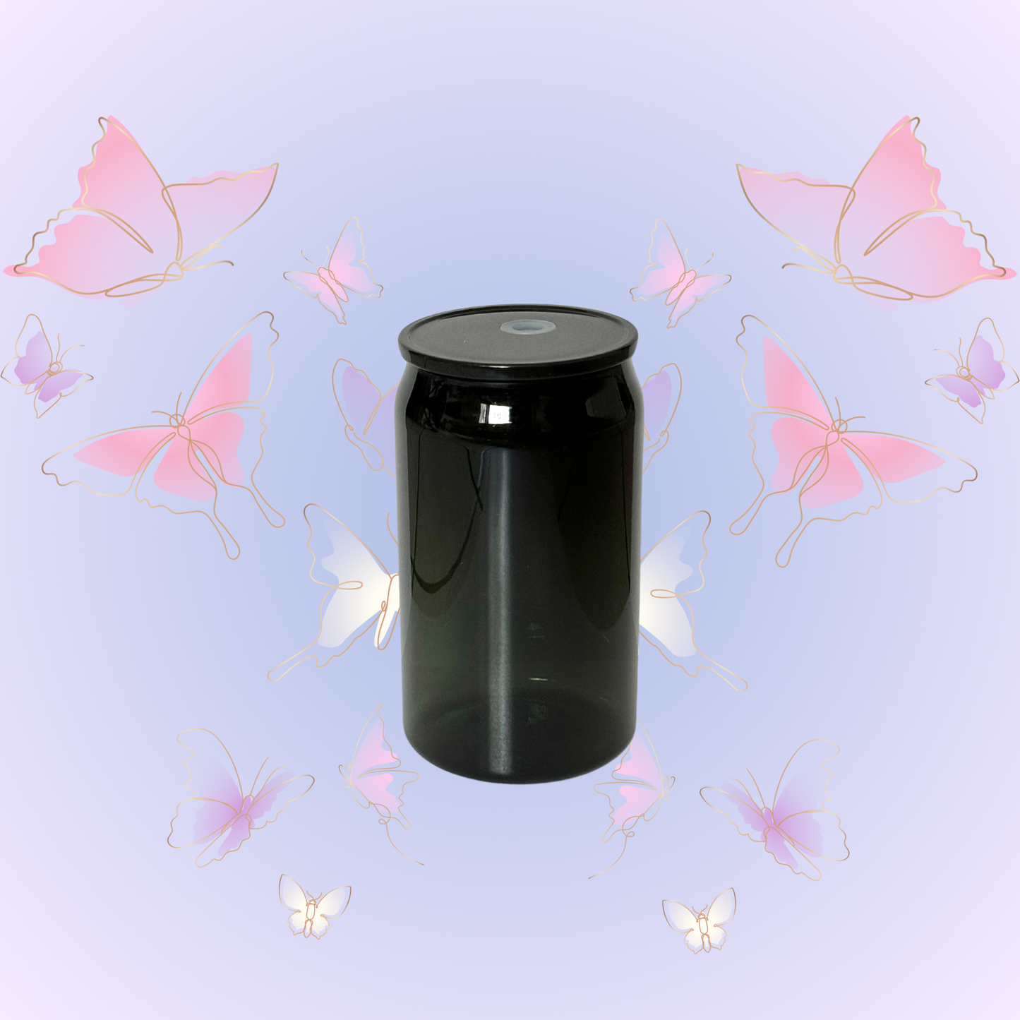 Black 16 oz plastic cup