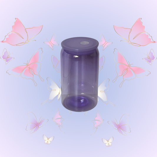 Purple 16 oz plastic cup